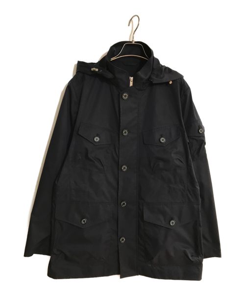 MACKINTOSH LONDON（マッキントッシュ ロンドン）MACKINTOSH LONDON (マッキントッシュ ロンドン) シンセティックストレッチツイルブルゾン ネイビー サイズ:38の古着・服飾アイテム