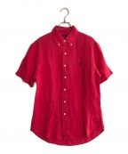 POLO RALPH LAUREN）の古着「半袖リネンシャツ」｜ピンク