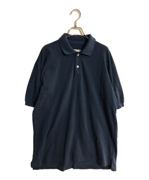 ts(s)（ティーエスエス）ts(s) (ティーエスエス) Cotton Pique Jersey Big Polo Shirt/コットンジャージーピケビッグポロシャツ ブルー サイズ:SIZE 2の古着・服飾アイテム