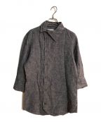 Vivienne Westwoodヴィヴィアンウエストウッド）の古着「七分袖変形オーブリネンシャツ」｜ネイビー