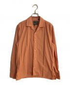 GITMAN BROSギットマンブラザーズ）の古着「オープンカラーシャツ」｜オレンジ