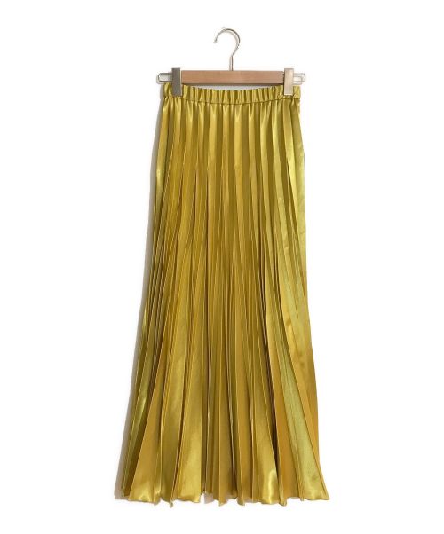 UN3D.（アンスリード）UN3D. (アンスリード) オリガミプリーツスカート イエロー サイズ:SIZE 36の古着・服飾アイテム