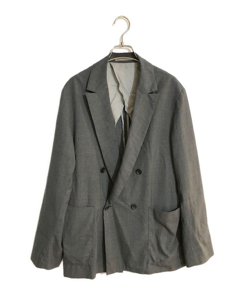 TOMORROW LAND（トゥモローランド）TOMORROW LAND (トゥモローランド) ダブルテーラードジャケット グレー サイズ:SIZE Mの古着・服飾アイテム