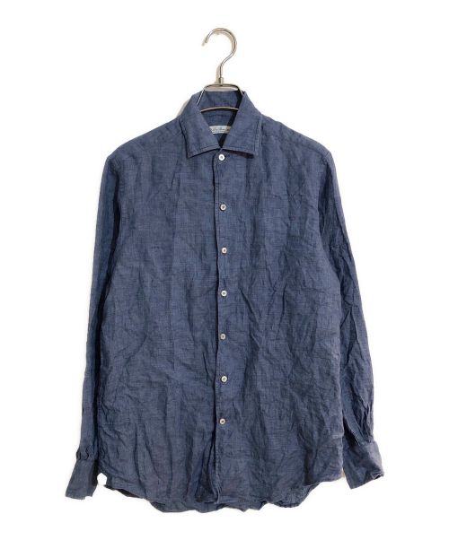 LORO PIANA（ロロピアーナ）LORO PIANA (ロロピアーナ) アンドレシャツ ブルー サイズ:SIZE XSの古着・服飾アイテム