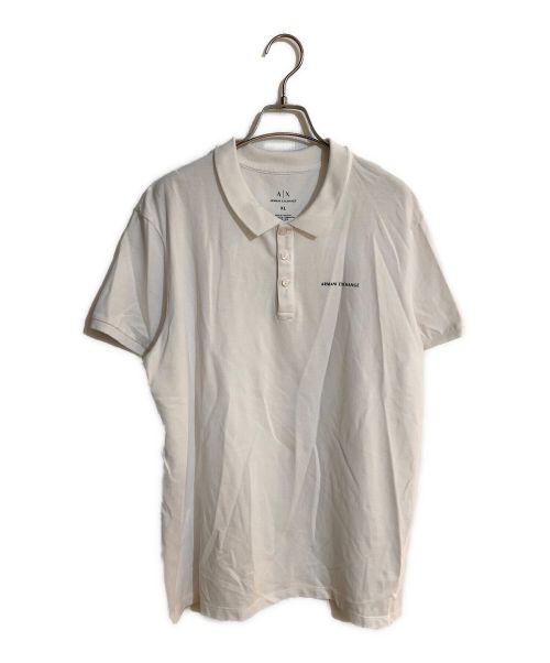 ARMANI EXCHANGE（アルマーニ エクスチェンジ）ARMANI EXCHANGE (アルマーニ エクスチェンジ) ポロシャツ ホワイト サイズ:SIZE XLの古着・服飾アイテム