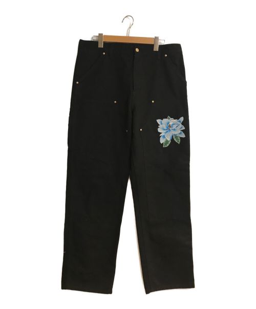 Carhartt WIP（カーハート）Carhartt WIP (カーハートダブリューアイピー) AWAKE NY (アウェイク ニューヨーク) Double Knee Pant Black/ダブルニ―パンツ　ブラック ブラック サイズ:Lの古着・服飾アイテム