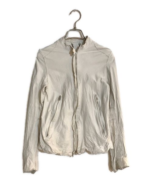 sisii（シシ）sisii (シシ) シングルレザージャケット ホワイト サイズ:表記なしの古着・服飾アイテム