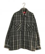 SUPREME）の古着「Heavy Flannel Shirt/ヘビーフランネルシャツ」｜グレー