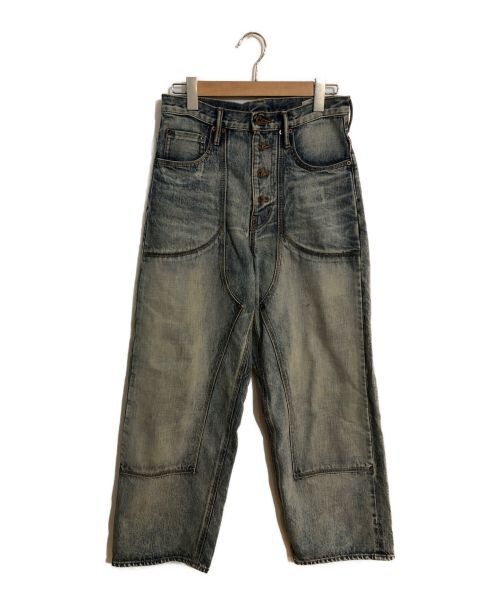 SUGARHILL（シュガーヒル）SUGARHILL (シュガーヒル) Faded Double Knee Denim Pants ブルー サイズ:SIZE 76cm (W30)の古着・服飾アイテム