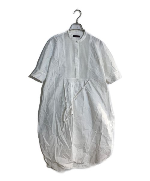 TOMORROW LAND tricot（トゥモローランド トリコ）TOMORROW LAND tricot (トゥモローランド トリコ) ホワイトコンビネーション ボザムチュニックシャツ ホワイト サイズ:SIZE 36の古着・服飾アイテム