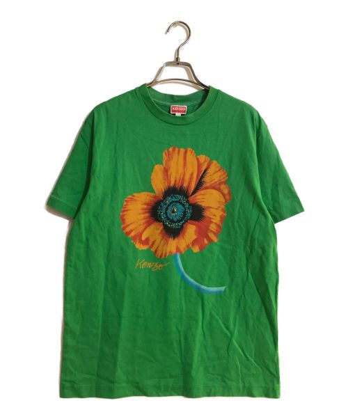 KENZO（ケンゾー）KENZO (ケンゾー) ポピープリントTシャツ グリーン サイズ:Sの古着・服飾アイテム