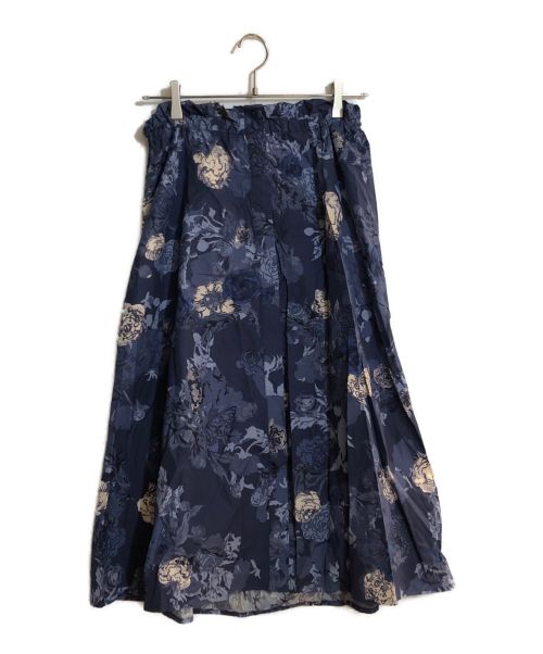 MAX&Co.（マックスアンドコー）MAX&Co. (マックスアンドコー) フラワープリントスカート ブルー サイズ:SIZE 40の古着・服飾アイテム