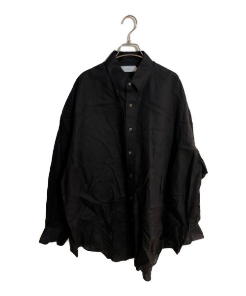 Graphpaper（グラフペーパー）Graphpaper (グラフペーパー) Linen Oversized B.D Shirt/リネンオーバーサイズB,Dシャツ ブラック サイズ:ｆreeの古着・服飾アイテム