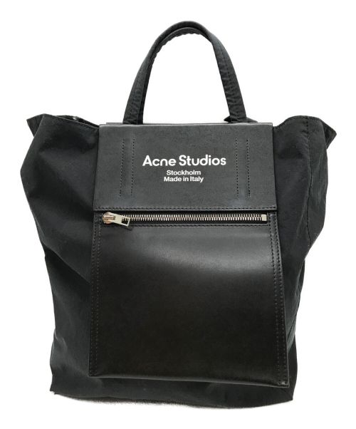Acne studios（アクネ ストゥディオス）Acne studios (アクネストゥディオス) 2WAYミディアムトートバッグ ブラックの古着・服飾アイテム