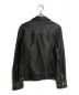 ALL SAINTS (オールセインツ) ラムレザーダブルライダースジャケット ブラック サイズ:SIZE L：15800円