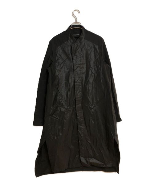JULIUS（ユリウス）JULIUS (ユリウス) スタンドカラーアーバンロングシャツ ブラック サイズ:SIZE 7の古着・服飾アイテム