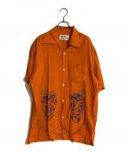 Aloha Blossomアロハブロッサム）の古着「ANGAMA SHIRTS/アンガマシャツ」｜オレンジ