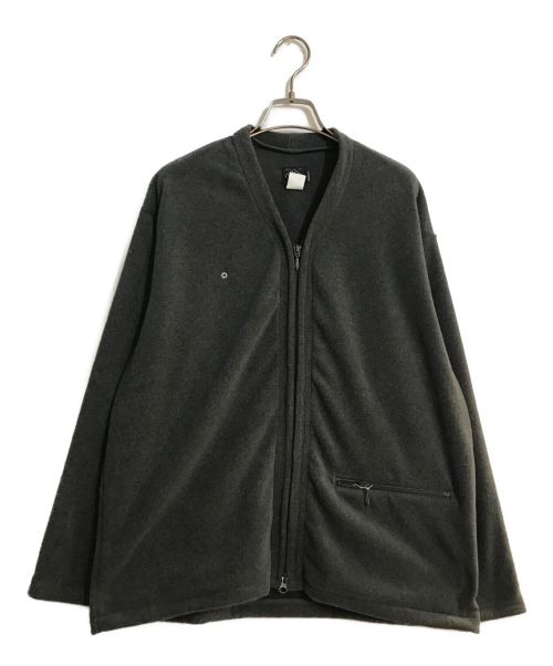 POST O'ALLS（ポストオーバーオールズ）POST O'ALLS (ポストオーバーオールズ) E-Z Zip Cardigan : Polar Tech heather grey グレー サイズ:Lの古着・服飾アイテム