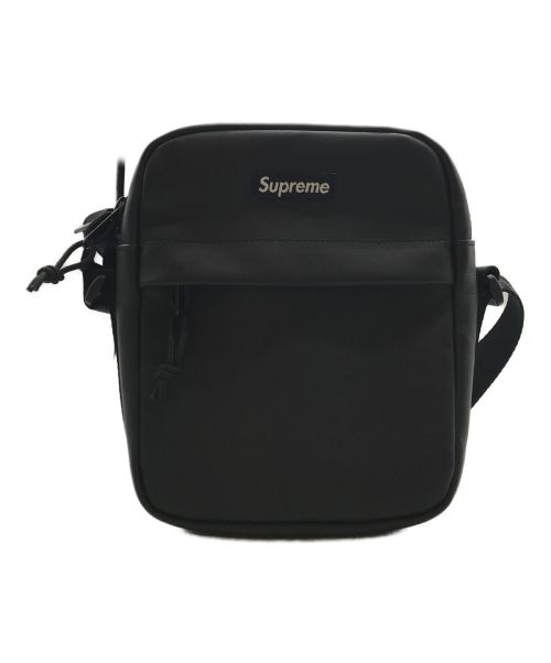 SUPREME（シュプリーム）SUPREME (シュプリーム) 23FW Leather Shoulder Bag/23FWレザーショルダーバッグ ブラックの古着・服飾アイテム