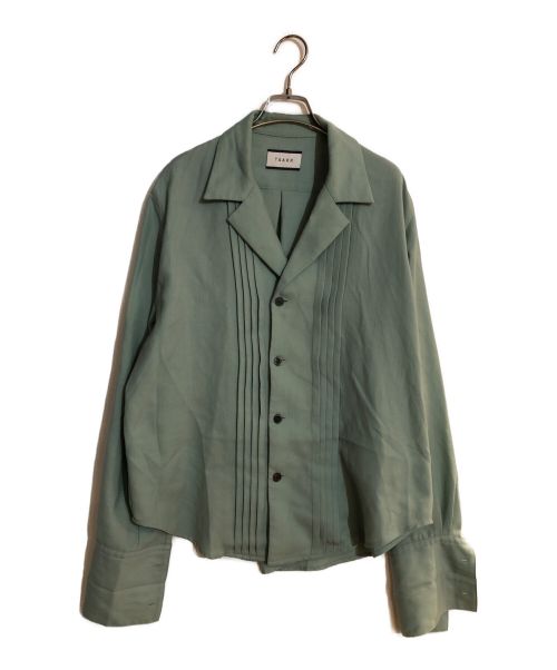 TAAKK（ターク）TAAKK (ターク) PINTUCK SHIRT/ピンタックシャツ グリーン サイズ:2の古着・服飾アイテム