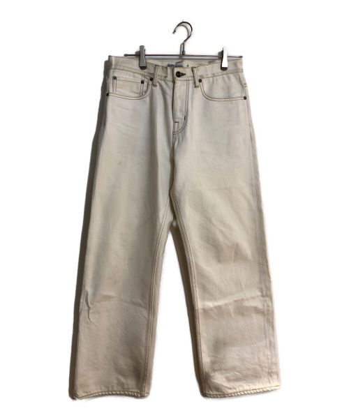 DAIRIKU（ダイリク）DAIRIKU (ダイリク) Non-Washed Denim Pants/ニンウォッシュデニムパンツ アイボリー サイズ:31の古着・服飾アイテム