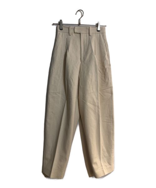 TODAYFUL（トゥデイフル）TODAYFUL (トゥデイフル) Cotton Boxtuck Pants/コットンボックスタックパンツ ベージュ サイズ:36の古着・服飾アイテム