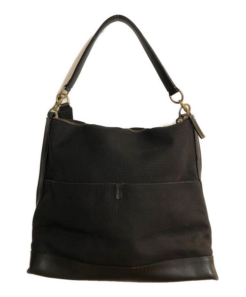土屋鞄（ツチヤカバン）土屋鞄 (ツチヤカバン) キャンバスショルダーバッグ ブラックの古着・服飾アイテム
