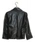 ANN DEMEULEMEESTER (アンドゥムルメステール) レザージャケット ブラック サイズ:SIZE 38：9800円