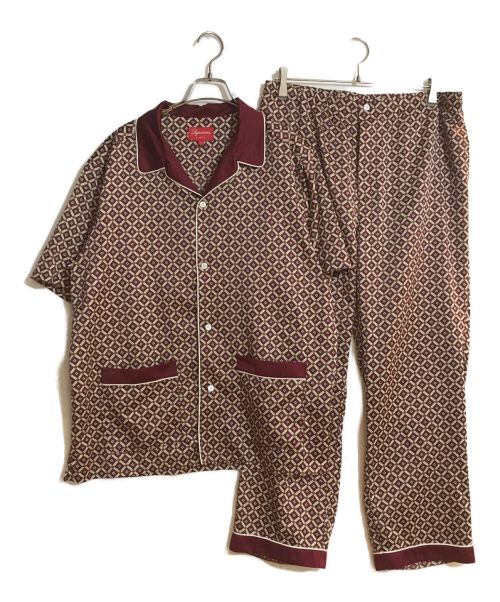 SUPREME（シュプリーム）Supreme (シュプリーム) 20SS Satin Pajama/サテンパジャマ ブラウン サイズ:Lの古着・服飾アイテム
