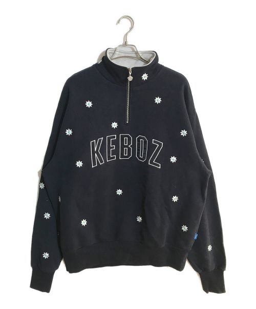 KEBOZ（ケボズ）KEBOZ (ケボズ) NICK GEAR (ニックギア) ハーフジップスウェット ネイビー サイズ:SIZE Lの古着・服飾アイテム