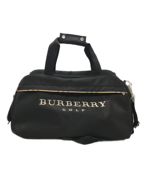 BURBERRY GOLF（バーバリーゴルフ）BURBERRY GOLF (バーバリーゴルフ) ノヴァチェックボストンバッグ ブラックの古着・服飾アイテム