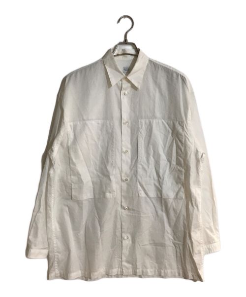 E.TAUTZ（イートーツ）E.TAUTZ (イートーツ) ラインマンシャツ ホワイト サイズ:Sの古着・服飾アイテム