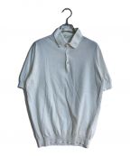 FILIPPO DE LAURENTIISフィリッポ・デ・ローレンティス）の古着「14Gクレープコットン ポロシャツS/S」｜ホワイト