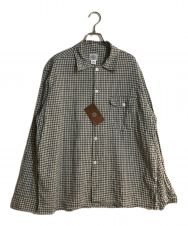 POST O'ALLS (ポストオーバーオールズ) New Basic Shirt/ニュウベーシックシャツ natural サイズ:SIZE L