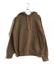 AURALEE (オーラリー) BAGGY POLYESTER SWEAT P/O PARKA/バギーポリエステルスウェットプルオーバーパーカー ブラウン サイズ:S