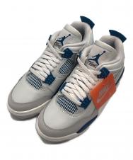 NIKE (ナイキ) Air Jordan 4 Retro "Industrial Blue"/ナイキ エアジョーダン4 レトロ "インダストリアルブルー" グレー サイズ:26cm 未使用品