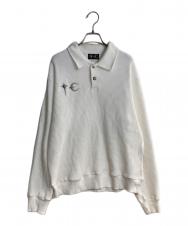 THUG CLUB (サグ クラブ) フロントロゴ サーマルスウェット ホワイト サイズ:2