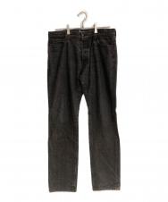 stussy (ステューシー) テーパードブラックデニムパンツ ブラック サイズ:SIZE 34