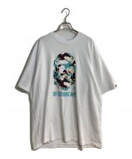 BAPE BY A BATHING APE (ベイプバイアベイシングエイプ) MAP CAMO BY BATHING APE RELAXED FIT TEE ホワイト サイズ:XL