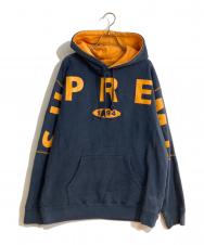 SUPREME (シュプリーム) Spread Logo Hooded Sweatshirts/スプレッドロゴフーデットスウェットシャツ ネイビー サイズ:L