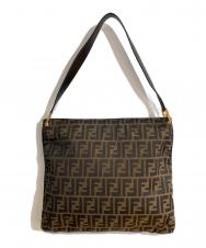 FENDI (フェンディ) ズッカ柄ワンショルダーバッグ ブラウン