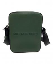 MICHAEL KORS (マイケルコース) COOPER エンボス ペブルレザー フライトバッグ グリーン 未使用品