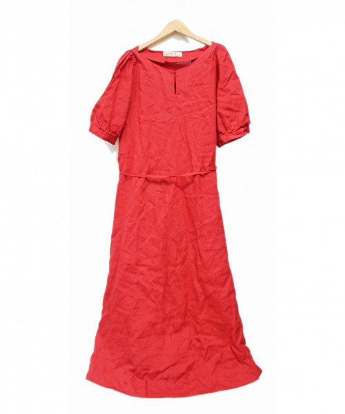 中古 古着通販 Lisette リゼッタ リネンワンピース レッド サイズ 38 ブランド 古着通販 トレファク公式 Trefac Fashion