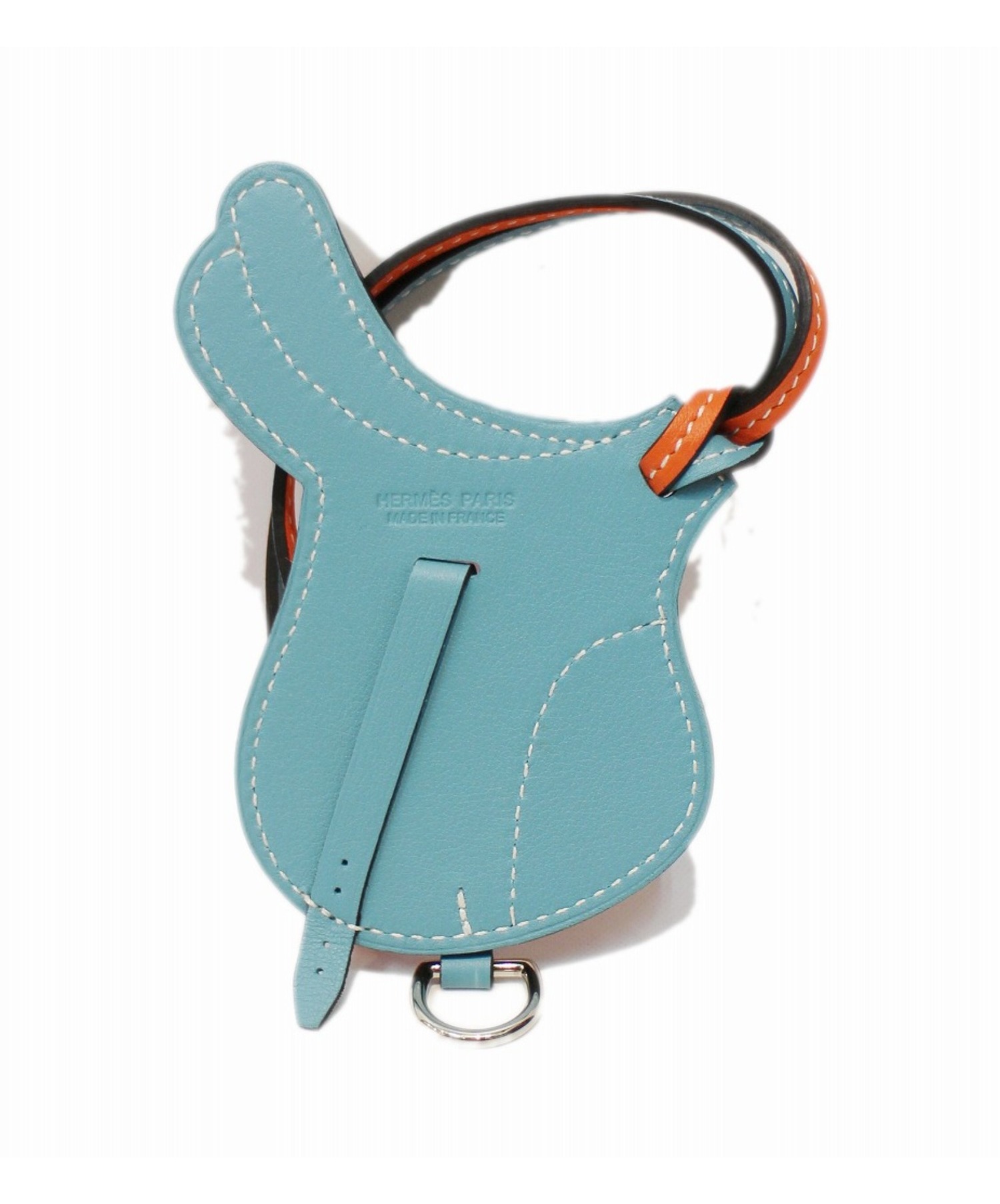 中古 古着通販 Hermes エルメス バッグチャーム オレンジ ブルー サイズ 不明 パドックセルチャーム ブランド 古着通販 トレファク公式 Trefac Fashion