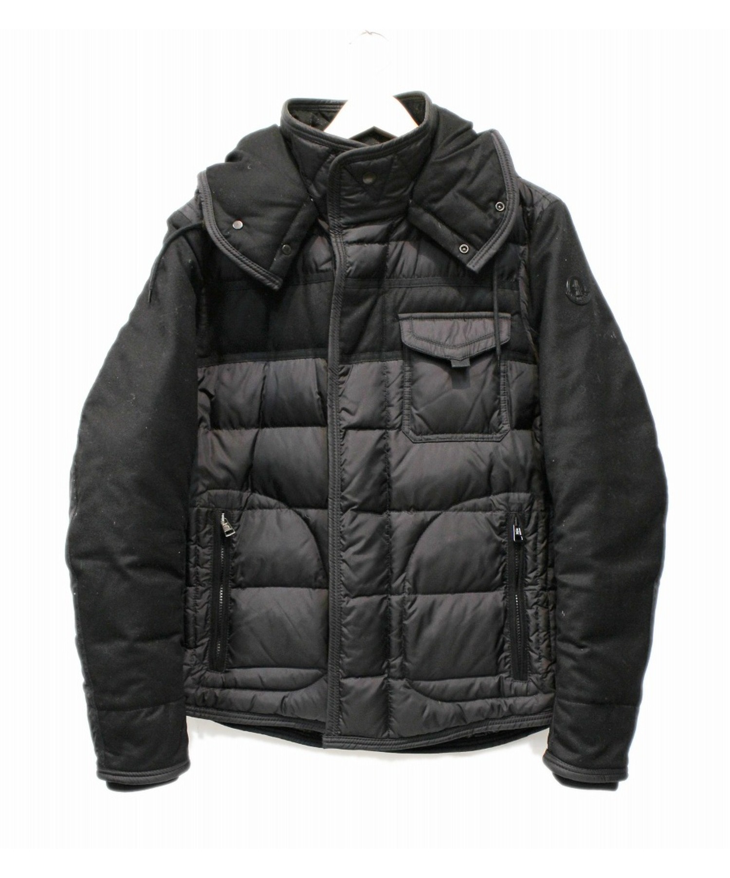 MONCLER (モンクレール) ダウンジャケット ブラック サイズ:2 RYAN GIUBBOTTO 並行品