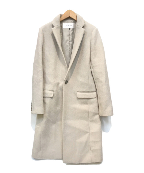 LE CIEL BLEU（ルシェルブルー）LE CIEL BLEU (ルシェルブルー) Soft Melton Chester Coat ベージュ サイズ:38の古着・服飾アイテム