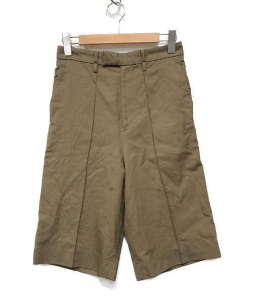 INSCRIRE（アンスクリア）INSCRIRE (アンスクリア) Wool Mohair Short Pants オリーブ サイズ:36の古着・服飾アイテム