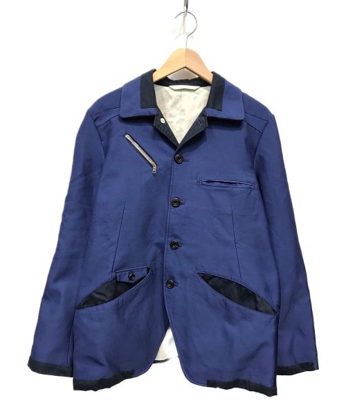 EESETT&Co（イーセットアンドコー）EESETT&Co (イーセットアンドコー) スモックジャケット ブルー サイズ:36の古着・服飾アイテム