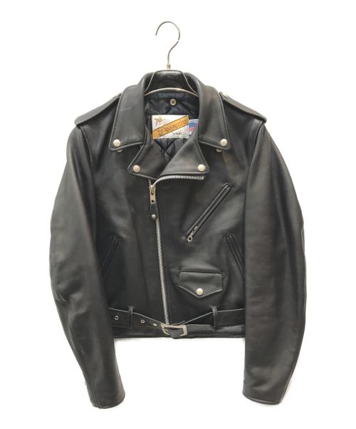 Schott（ショット）Schott (ショット) ライダースジャケット ブラック サイズ:34の古着・服飾アイテム