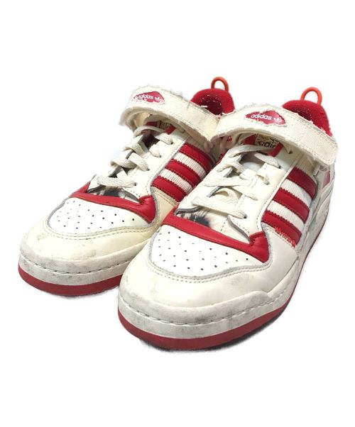 adidas（アディダス）adidas (アディダス) スニーカー ホワイト×レッド サイズ:27.5の古着・服飾アイテム